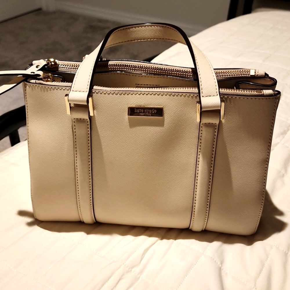 Kate Spade small cream colored purse